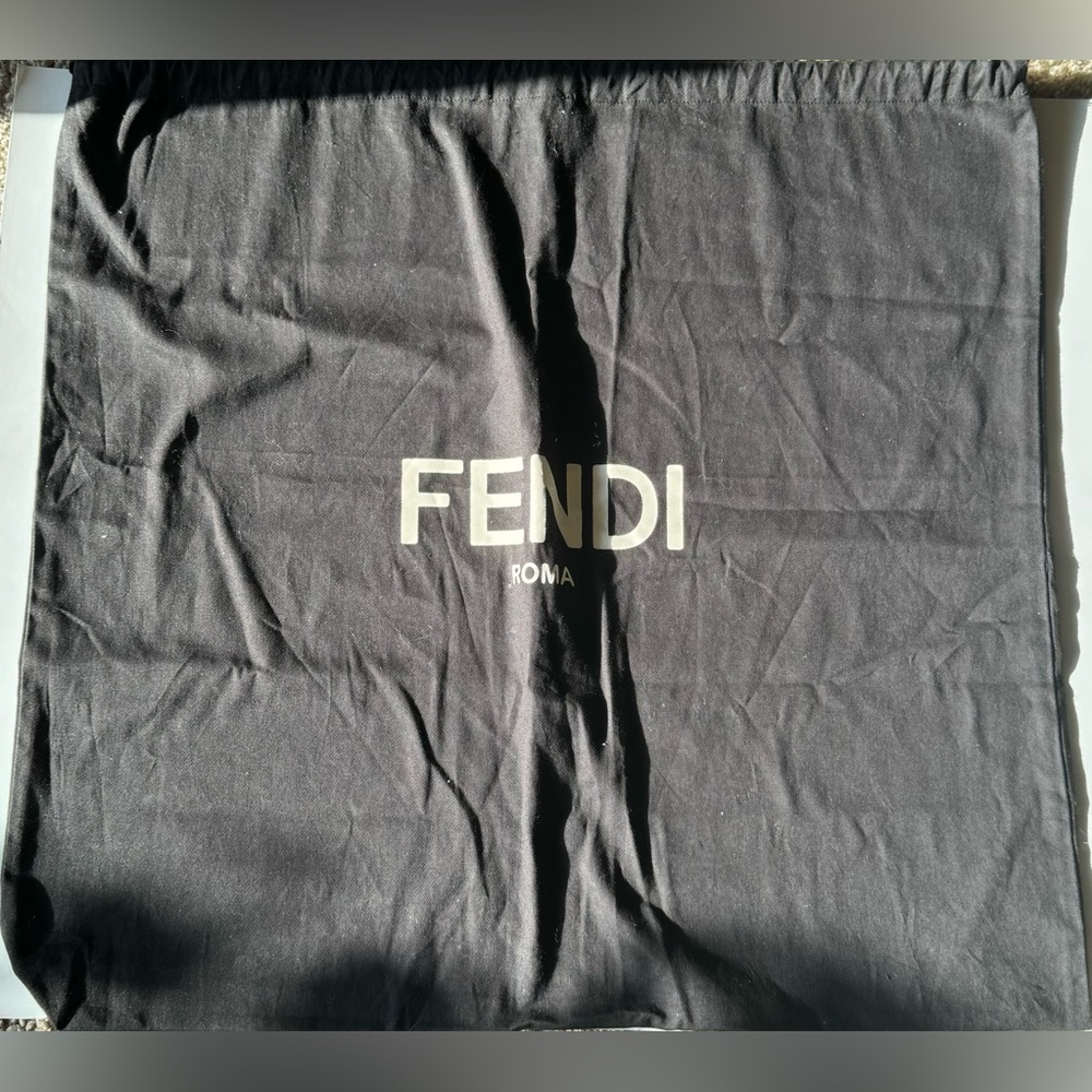 Fendi Large Black Draw String Dust Bag
